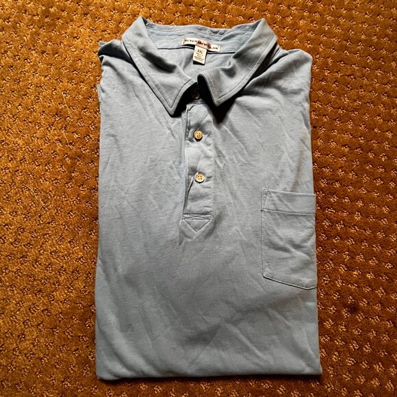 Peter Millar XXL Light Blue Conway Farms Golf Club 100% Cotton Golf Polo Shirt - Picture 11 of 12